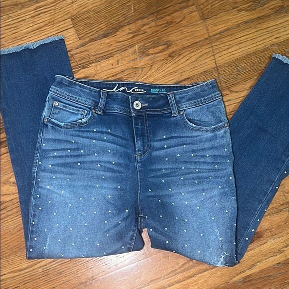 INC International Concepts Blue Skinny Jeans - Picture 1 of 8